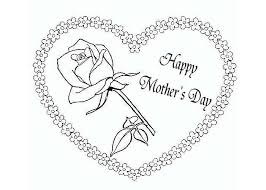 Corazon Y Rosa Dibujos Del Dia De Las Madres Dia De Las Madres Imprimir Sobres