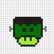 Frankenstein Mushroom By Tashar H On Kandi Patterns Pixel Art Pixel Art Pattern Pixel Art Templates