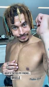 We did not find results for: Dele Alli Gets New Tattoos Of His Favorite Animated Tv Show And Video Game Characters