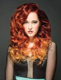 Fire Y Red And Orange Ombre By Tina Monz Photog Cory Morhart Hotonbeauty Ombre Www Hotonbeauty Com Red Hair Makeup Fire Ombre Hair Peach Hair