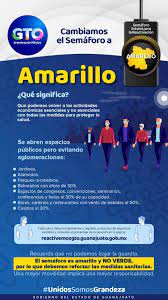 Cambia Guanajuato A Semaforo Amarillo Boletines Dependencias