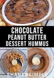 Chocolate Peanut Butter Dessert Hummus In 2020 Dessert Hummus Chocolate Peanut Butter Desserts Peanut Butter Desserts