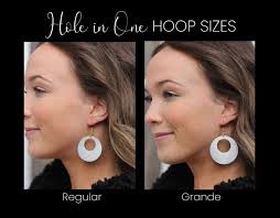 Genuine Luxe Leather Hoop Earrings, Persimmon Orange Leather Hole in One  Hoops Earrings, You Choose Your Hoop Size and Color, Hostess Gifts