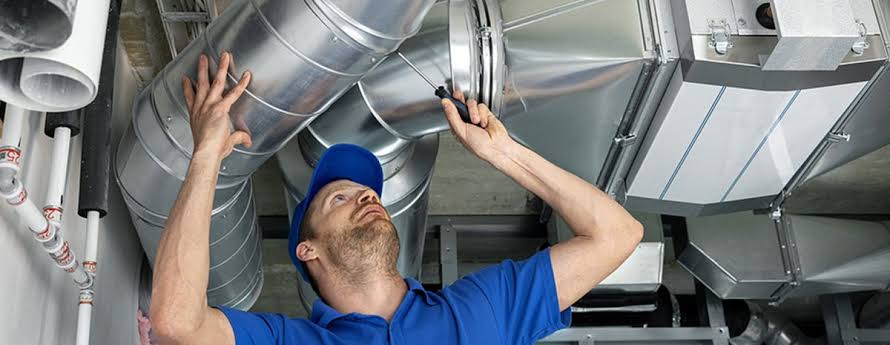 Bright Air Duct Cleaning technician performing professional air duct service in Tampa FL