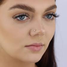 Clear Labret Piercing Bioflex Labret Retainer 16G Clear Labret With 3mm Ball