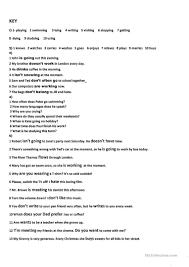 Present Simple Present Continuous тест с ответами 6 класс Present Simple Vs Present Continuous Test Worksheet Free Esl Printable Worksheets Made By Teachers Continuity English Grammar Exercises Writing Skills