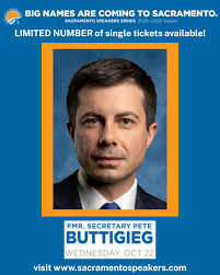 🎟 FLASH SALE ALERT For the first time ever, single tickets to our  Sacramento Speaker Series are hitting the public — and we're kicking things  off with Former Secretary Pete Buttigieg! 🚨