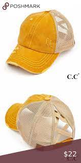 C C Criss Cross Ponytail Hat Ponytail Hat Criss Cross Women Accessories Hats
