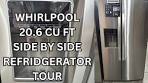 Whirlpool Refrigerator Tour 20.6 cu. ft. Side by Side - Ice ...