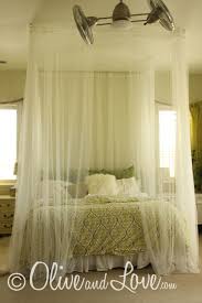 Get 5% in rewards with club o! Sheer Curtain Canopy Bed Very Romantic Love The Ceiling Fans Diy Crafts At Repinned Net