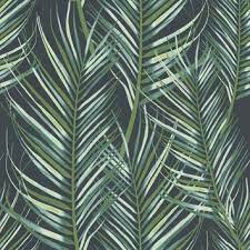 vliesbehang palmen blauw 100558 behang gamma be groen behang accentmuur behang groen