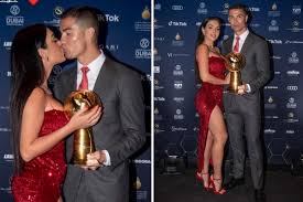 Cristiano ronaldo at the dubai international sports conference 2019skifbull channel. Cristiano Ronaldo Wins Player Of Century At Dubai Globe Soccer Awards As Georgina Rodriguez Stuns In Red Outfit