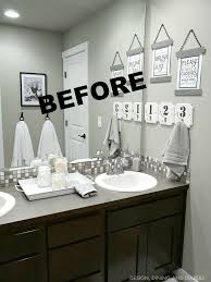 Neutral bathroom colors are timeless and will afford you more creativity with fixtures. Double Sink Bathroom Vanity Makeover Taryn Whiteaker