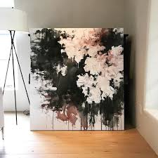 Midnight In The Garden 60x55 Contemporaryart Modernart Garden Abstract Abstractart La Abstractland Wall Painting Abstract Painting Modern Art Abstract