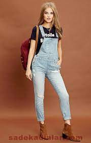 Kot Tulum Kombinleri Ile 2020 Sokak Modasi Stil Fikirler Denim Overalls Genc Elbiseleri Yazlik Giysiler