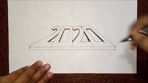 How To Draw 2020 3d Drawing Easy Step By Step 3d Drawings Easy Drawings Drawings