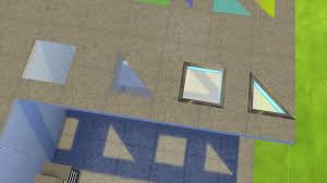 Tile wallpaper, custom content download! Mod The Sims Various Transparent Floor Pieces Updated 7 7 2016 Glass Floor Sims 4 Triangle Tiles