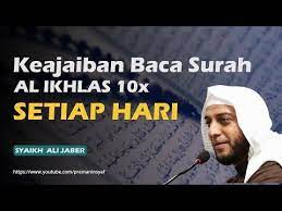 Tangis Syekh Ali Jaber Saat Membaca Surat Al Ikhlas Youtube Kekuatan Doa Membaca Kutipan