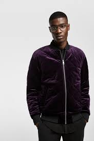 Zara Quilted Velvet Jacket In Purple Was 89 90 Now 49 99 Round Neck Long Sleeve Jacket Front Welt Pockets Ribbed Giacca Di Velluto Pantaloni Con Coulisse
