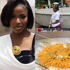 Jollof rice is ready to eat