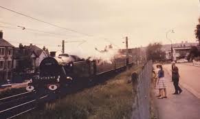 Last Steam Train Service On Southend To London Line Near Westcliff Station Friday June 15th 1962 Leigh On Sea Southend Essex England