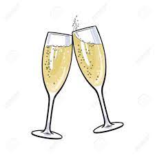 Pair Of Champagne Glasses Set Of Sketch Style Vector Illustration Champagne Glasses Wine Glass Images Champagne
