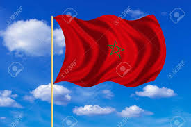 Leuke vlag van weerbestendig polyester. Marokkaanse Nationale Officiele Vlag Afrikaans Patriottisch Symbool Banner Element Achtergrond Juiste Kleuren Vlag Van Marokko Op Vlaggestok Die In De Wind Blauwe Hemelachtergrond Golven Stof Textuur Royalty Vrije Foto Plaatjes Beelden En Stock