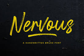 If you want to create professional printout, you should consider a commercial font. Nervous Brush Font 262929 Script Font Bundles Brush Font Brush Fonts Free Brush Script Fonts