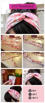 Cute No Sew Headbands Use An Old T Shirt Or Scrap Jersey Fabric By Faith With Images Diy Headband Diy Fashion Summer Diy