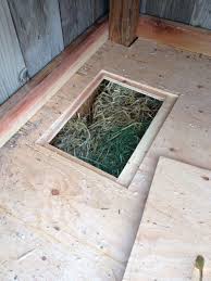 Wood Shed Trap Door In The Floor For The Wild Bunny Box Hiding Underneath Good Place For The Bunnies To Get Away Fr Wood Shed How To Dry Basil Wood Storage