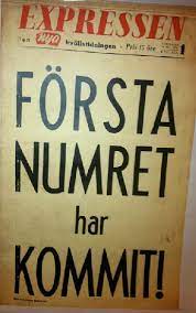 Den löpsedeln satt på många medarbetares rum den första tiden som en sporre att bli bättre. Forsta Upplagan Och Andra Upplagan
