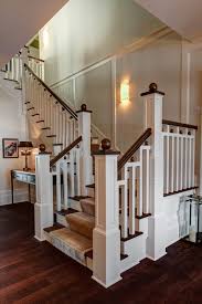 Thick gravel base, then pour a concrete slab or lay paving stones. Staircase Paint Grade Balusters Stringer Risers With Walnut Handrail Treads And Newel Caps Painted Staircases Staircase Post Staircase