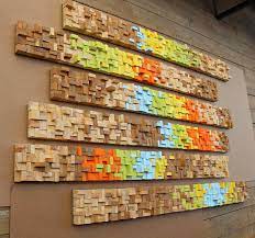 Set Of 6 6 X 60 Inch Large Rustic Modern Wall Art 6 X 60 Etsy Wood Art Wood Wall Art 3d Wall Art