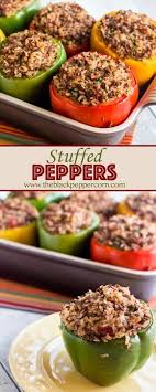 Stuffed Pepper Recipe With Ground Beef And Rice Stuffed Green Bell Pepper Recipe With Ground Beef A Bell Peppers Recipes Beef Peppers Recipes Stuffed Peppers