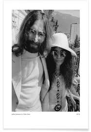 You won't get anything unless you have the vision to imagine it. John Lennon And Yoko Ono Poster Juniqe