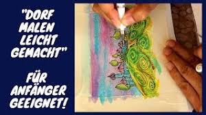 Den anfang nicht finden, verpassen. Dorf Malen Leicht Gemacht Fur Anfanger Geeignet Youtube