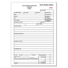Download the hvac invoice template to bill customers for any hvac repairs or services provided, for heating or cooling systems including furnaces, thermostat maintenance, and more. Hvac Work Order Custom Printed Carbonless Copies 2 Or 3 Parts Small 5 1 2 X 8 1 2 Designsnprint