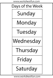 Days Of The Week Free Printable Worksheets English Lessons For Kids Learn French