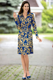 Status Print Shirtdress By Jg Hook Misses Chadwicks Clearance Clothes T Length Dress Clothes For Women