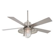 Minkaaire gyro wet 42 sweep 6 blade twin turbo indoor / outdoor ceiling fan with led bulb and wall control included. 54 Minka Aire Rainman Ceiling Fan Outdoor Wet Rated F582l Bnw