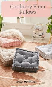 The Oversized Square Silhouette Is Perfect For Sitting With On The Floor A Bench Or Stacked Together Tufted Floor Pil Floor Pillows Shabby Chic Comfy Outfits