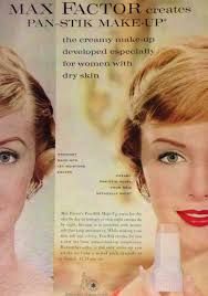 Max Factor Pan Stick Makeup Ad 1959