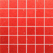 Amaro charcoal porcelain tile is a range of premium italian glazed textured porcelain tiles, reminiscent of natural stone. Mosaic Tile Quartz Red 30x30 Cm 4 7 X 4 7 Cm Fliesenxl Com