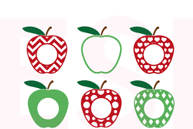 Download Apple Design Set 3 With Circle For Monogram Teacher Svg Dxf Png Eps By Esi Designs Thehungryjpeg Com