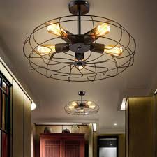 Fan Wall Lamp Vintage 5 Lights Lamp Industrial Wind Metal Fan Shape Hanging Ceiling Light Fixtures Ceiling Chandelier For Indoor Lighting Unique Without Bulbs Walmart Com Walmart Com