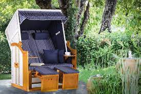 Hübsche büsche und bäume zieren ihn und verleihen ihm eine gemütliche atmosphäre. Riess Ambiente Strandkorb Ostsee 118cm Blau Weiss Bxtxh 118x80x160 Cm Volllieger Ostsee Modell Outdoor Garten Gartenliege Sonnenliege Gartensessel Online Kaufen Otto