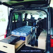 • together the complete package weight is approximately 150lbs. Honda Element Camper Van Kit