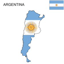 The national flag of argentina has three horizontal stripes.argentina flag meaning virgin of the immaculate conception the sun represents the in the center of the white strip there is a sun with a human face. Argentina Flag Map And Meaning Mappr