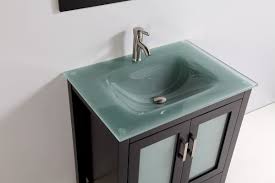 single sink bathroom vanity, glass