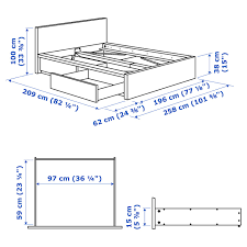 Vendo letto matrimoniale ikea, in ottime condizioni. Malm Struttura Letto Alta 2 Contenitori Bianco Lonset 180x200 Cm Ikea It